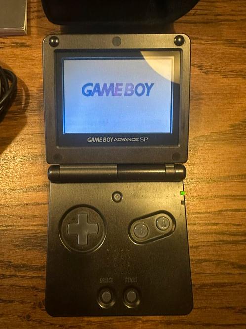 Gameboy Advance SP - Zwart, Spelcomputers en Games, Spelcomputers | Nintendo Game Boy, Zo goed als nieuw, Game Boy Advance SP