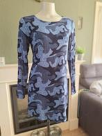 Ned blauwe camouflage jurk tuniek S 36 gratis verz in NL, Knielengte, Zo goed als nieuw, Maat 36 (S), Zwart