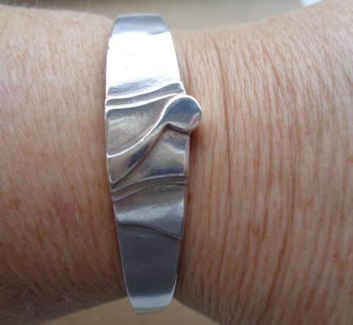 zilveren armband Deens/Finse style [497], Sieraden, Tassen en Uiterlijk, Armbanden, Zo goed als nieuw, Zilver, Zilver, Ophalen of Verzenden