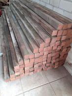 Hardhout balken gebruikt 210 x 5 x 5 cm hard hout palen, Tuin en Terras, Palen, Balken en Planken, Ophalen, Gebruikt, Hardhout