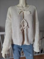 Vestje trui roomwit strikkoordjes Maat 46 -48 zgan, Ophalen of Verzenden, Zo goed als nieuw, Maat 46/48 (XL) of groter, Beige