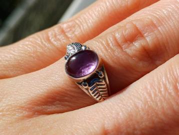 Vanoli 925 zilveren ring met amethist maat 16,5 beschikbaar voor biedingen