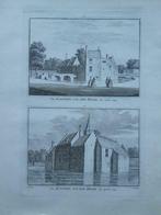 31-32*/ Kasteel Van Der Hooge in Middelburg gravure, Antiek en Kunst, Ophalen of Verzenden