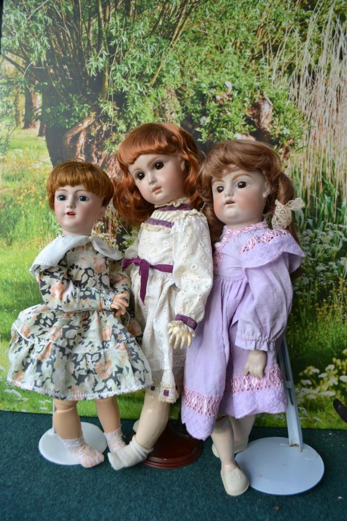 prachtige replica antieke poppen, Verzamelen, Poppen, Pop, Ophalen of Verzenden