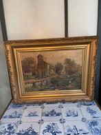 Oud schilderij ondertekend met monogram, Antiek en Kunst, Ophalen