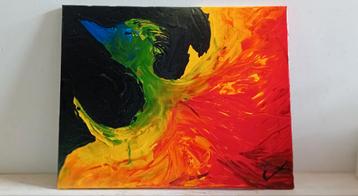 Candelix - De as van het leven - Origineel Schilderij beschikbaar voor biedingen