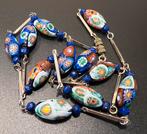 Antieke Murano Ercole Moretti millefiori kralen ketting, Ophalen of Verzenden, Overige materialen, Ketting