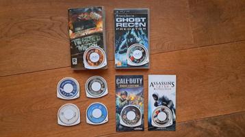 PSP games (€5,- per stuk) beschikbaar voor biedingen
