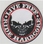Live Free Ride Hardcore stoffen opstrijk patch embleem #2, Motoren, Ophalen of Verzenden