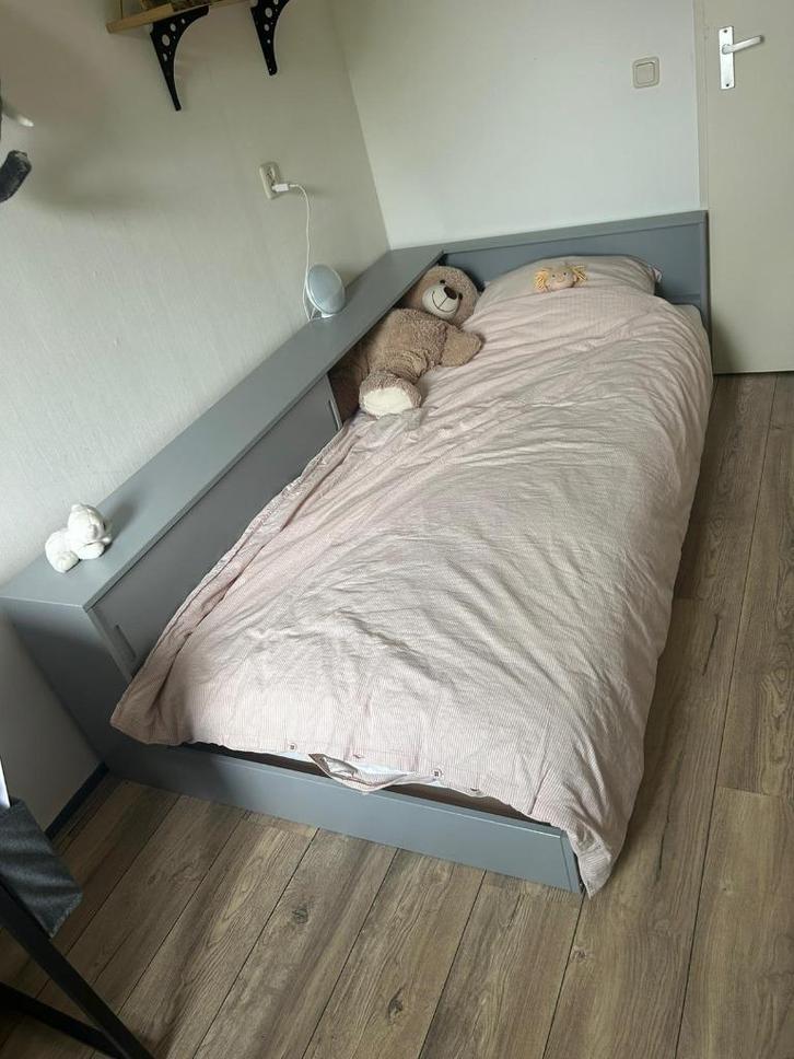 Te koop, stoere tienerslaapkamer, Huis en Inrichting, Slaapkamer | Complete slaapkamers, Zo goed als nieuw, Eenpersoons, Ophalen