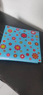 Retro fotoalbum blauw bloemen, Audio, Tv en Foto, Fotoalbums en Accessoires, Ophalen of Verzenden, Zo goed als nieuw, Fotoalbum