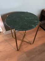 Marmeren bijzet tafel, Minder dan 55 cm, Rond, Zo goed als nieuw, Ophalen