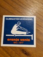 2590 Oranje Venlo Gymnastiek Sticker, Ophalen of Verzenden, Gebruikt