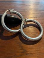 Zilveren creolen, Sieraden, Tassen en Uiterlijk, Oorbellen, Verzenden, Zo goed als nieuw, Knopjes of Stekers, Zilver