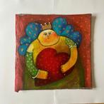 Gesigneerd werk in gemengde techniek van Sabine Tuchel, Ophalen of Verzenden