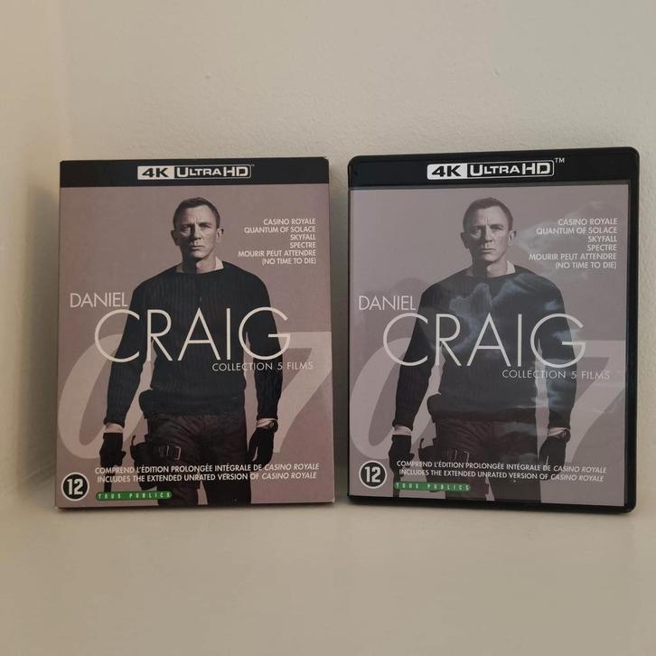 James Bond Daniel Craig Collectie 4K Blu-ray, Cd's en Dvd's, Blu-ray, Zo goed als nieuw, Actie, Boxset, Ophalen of Verzenden