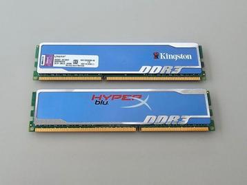 2x Kingston 4GB DDR3 1333MHz Geheugen beschikbaar voor biedingen