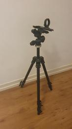 Manfrotto 144b tripod + balhoofd 410 + 454 plate, Zo goed als nieuw, Minder dan 150 cm, Met balhoofd, Ophalen of Verzenden