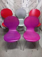 stoelen, Huis en Inrichting, Stoelen, Ophalen, Gebruikt, Metaal, Vijf, Zes of meer stoelen