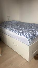 Bed IKEA BRIMNES 140x200 cm, Huis en Inrichting, Ophalen, Wit, Tweepersoons, 140 cm