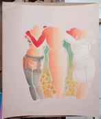 Naakt erotiek De Drie Gratieen lithografie 1983, Verzenden