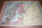 Kaart van Noordelijk Europa - Zeepfabriek De Klok 1935 !!, Boeken, Gelezen, Landkaart, 1800 tot 2000, Europa Overig