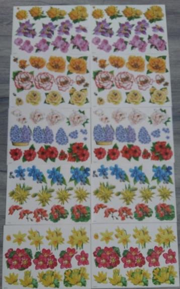 10x Knipvellen Bloemen (NIEUW)  beschikbaar voor biedingen