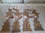 8 rattan kerstboom hangertjes van riviera maison, Verzenden