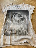 Bloemen grijs t shirt maat 32, Ophalen of Verzenden, Zo goed als nieuw, Korte mouw, Maat 34 (XS) of kleiner