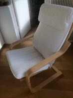 Ikea Poäng stoel, Huis en Inrichting, Stoelen, Ophalen, Wit, Zo goed als nieuw, Eén