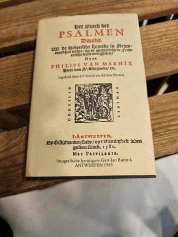 Philips van Marnix. Het boek der Psalmen. reprint. beschikbaar voor biedingen