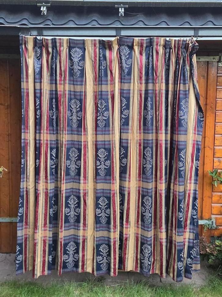 Overgordijnen woonkamer franse lelie, Huis en Inrichting, Stoffering | Gordijnen en Lamellen, Gebruikt, 200 cm of meer, 200 cm of meer