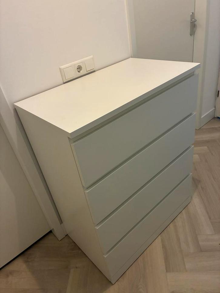 Ikea Malm ladekast wit, Huis en Inrichting, Kasten | Dressoirs, Zo goed als nieuw, 50 tot 100 cm, 25 tot 50 cm, Met lade(s), Kunststof