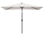 Parasol vierhoekig zandwit 200 x 300 cm, nieuw, Ophalen of Verzenden, Zo goed als nieuw