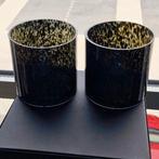 ️ Windlicht Cheetah Grey 15x15 cm – 2 stuks – €25 samen (n, Overige materialen, Nieuw, Grijs, Ophalen of Verzenden