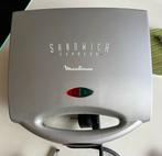Moulinex Sandwich Express Tosti-apparaat, Ophalen of Verzenden, Uitneembare platen, Gebruikt