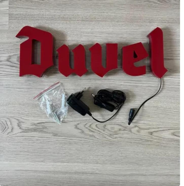 bierverlichting Duvel, Verzamelen, Merken en Reclamevoorwerpen, Nieuw, Lichtbak of (neon) lamp, Ophalen of Verzenden