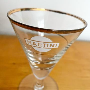 3 Vintage, retro Martiniglazen, glazen Martini, glas beschikbaar voor biedingen