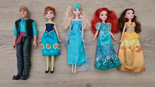 Disney Princess Barbie's - Anna, Elsa, Ariël, Belle, etc, Kinderen en Baby's, Speelgoed | Poppen, Gebruikt, Barbie, Ophalen of Verzenden