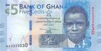Ghana 5 Cedis 2017 Unc pn 43a, Postzegels en Munten, Bankbiljetten | Afrika, Ophalen of Verzenden, Overige landen, Los biljet