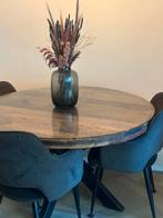 Ronde eettafel, Huis en Inrichting, Tafels | Eettafels, 100 tot 150 cm, Rond, Ophalen of Verzenden, Zo goed als nieuw