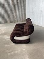 Vintage Space Age Bank Fluweel Ribstof Italië, 1970, Antiek en Kunst, Antiek | Meubels | Stoelen en Banken, Ophalen