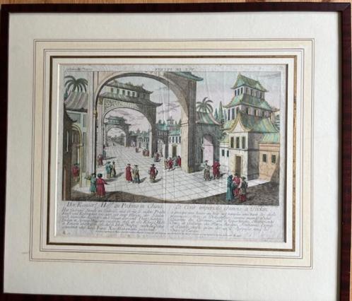 Kopergravure 18e eeuw, Antiek en Kunst, Kunst | Etsen en Gravures, Ophalen