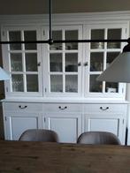 Witte Vitrinekast, Huis en Inrichting, Kasten | Buffetkasten, Gebruikt, Glas, 150 tot 200 cm, Ophalen of Verzenden