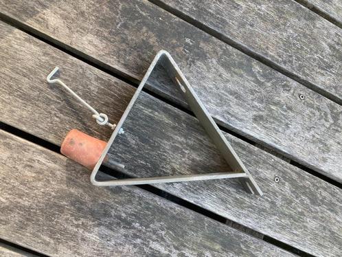 Garagedeur stopper buiten met extra haak - deurvanger, Doe-het-zelf en Verbouw, Deuren en Horren, Gebruikt, Buitendeur, Metaal