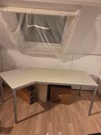 Hoekbureau met metalen frame, Huis en Inrichting, Bureaus, Ophalen, Gebruikt, Bureau
