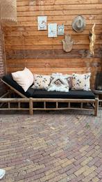 Verstelbare ligstoel Ibiza outdoor incl. kussen, Tuin en Terras, Ophalen, Gebruikt, Hout, Verstelbaar