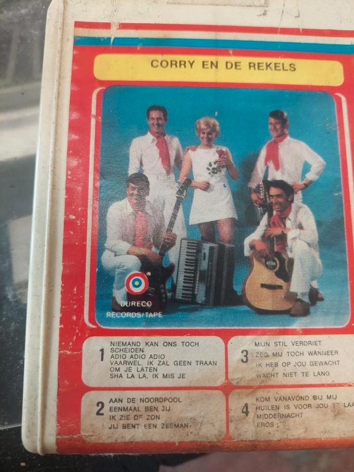 gezocht corry en de Rekels - 8 Track Cassette, Cd's en Dvd's, Cassettebandjes, Gebruikt, Origineel, Nederlandstalig, 1 bandje