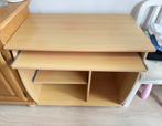 Houtkleurige Bureau, Ophalen of Verzenden, Gebruikt, 70 tot 120 cm