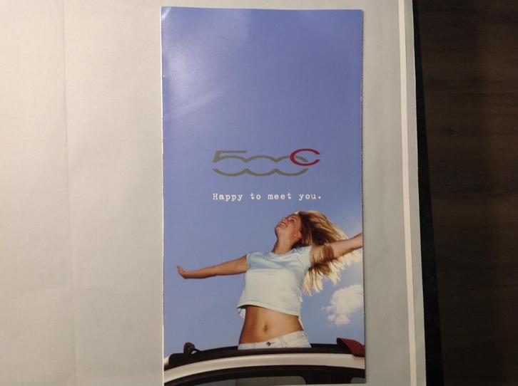 Fiat 500 C foldertje Duits 14 blz 2009  05/2009  02.2.001.50, Boeken, Auto's | Folders en Tijdschriften, Nieuw, Overige merken